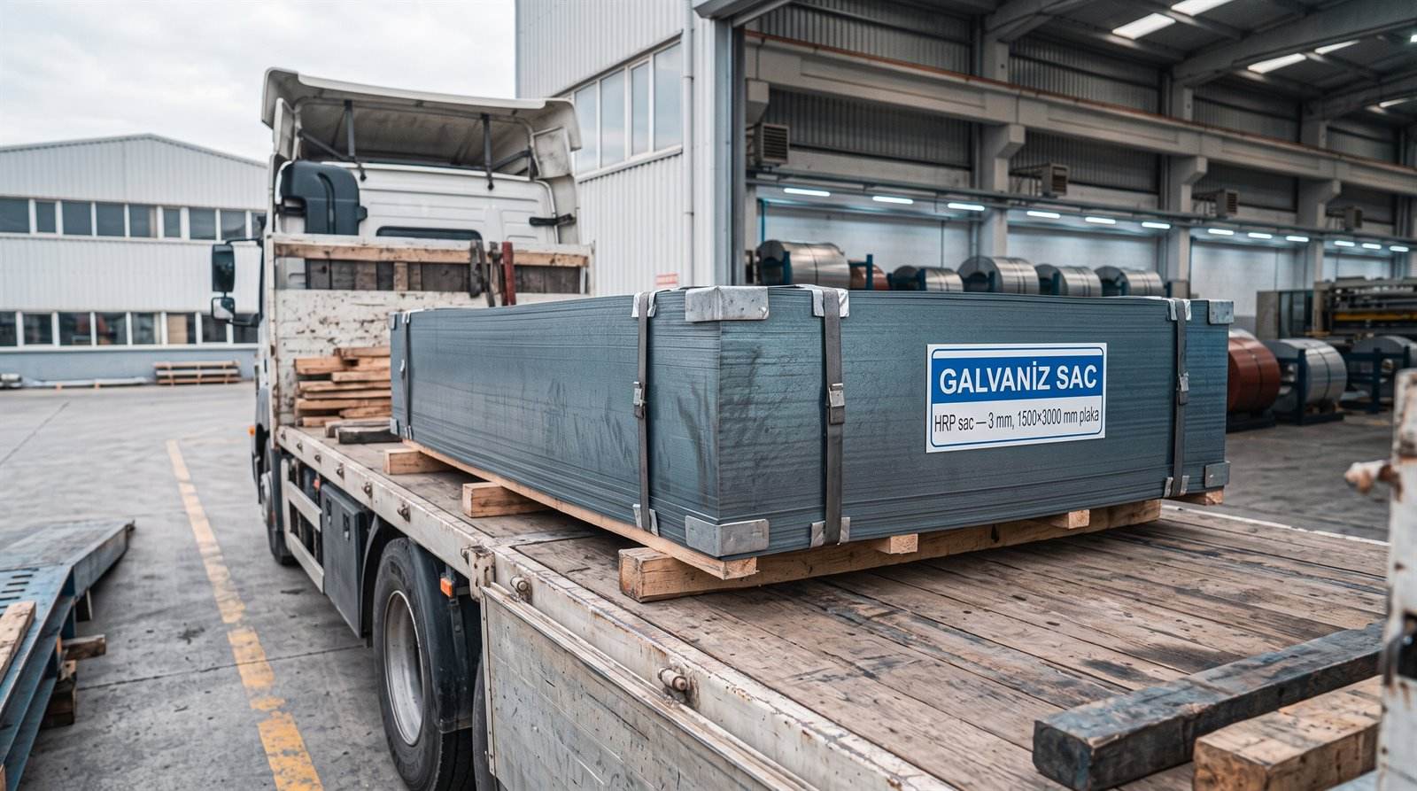 HRP sac 3 mm, 1500×3000 mm plaka — servis merkezinde yakın çekim